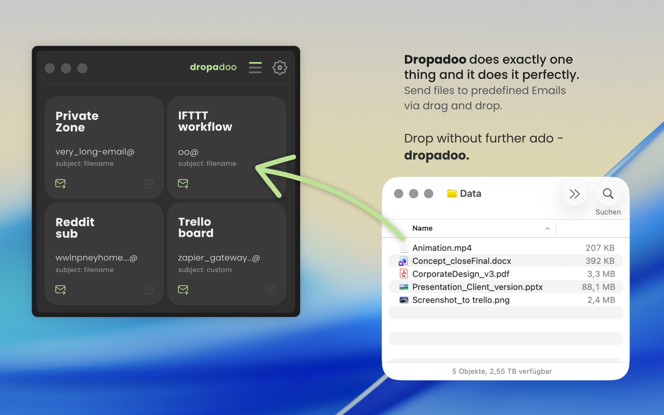 Drag & Send File Mailer (macOS Utility)
